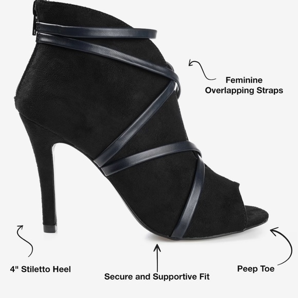 *NEW* Journee Collection Samara Bootie Black Size: 6 - Picture 6 of 14